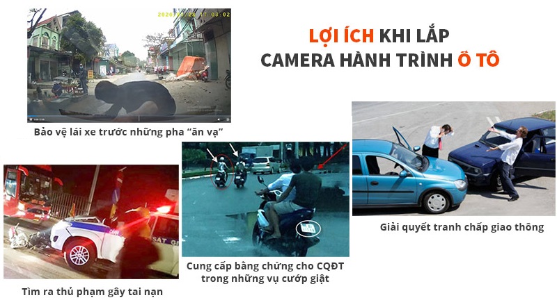 lợi ích thiết thực của việc lắp camera hành trình